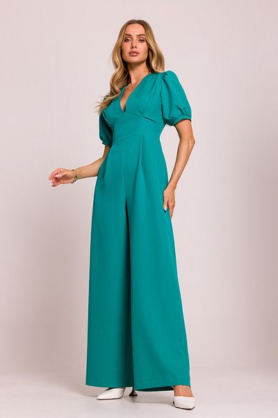 Made of Emotion Jumpsuit with deep neckline and wide legs