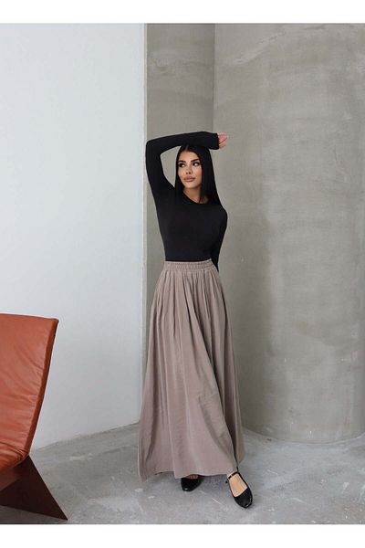 Hatun Atila Пола с джобове и еластична талия от модал 8821 от норка
