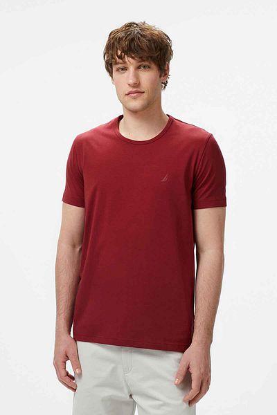 Nautica Men's Regular Fit T-Shirt - Red