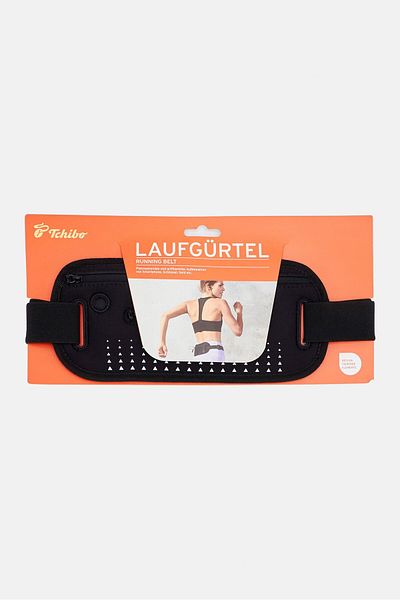 Tchibo Reflective Running Belt For Smartphones, Black
