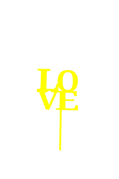 OEM Decoratiune topper, "Love", luna iubirii, aniversare, indragostiti, 15,5 ...