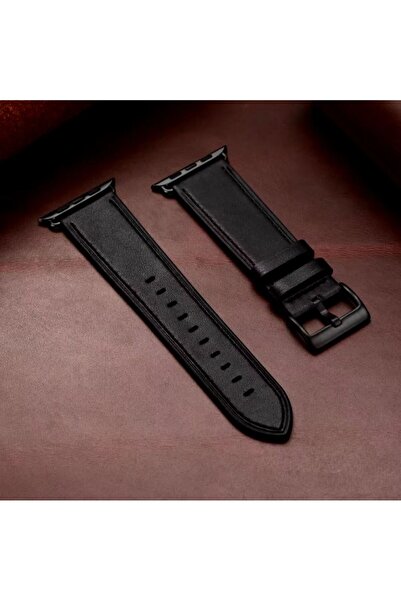 REDz Accessories Κλασικό λουράκι Charm, για Apple Watch, Δερμάτινο εφέ, Ρυθμιζόμενο, Μαύρο - 44/45/46/49 mm