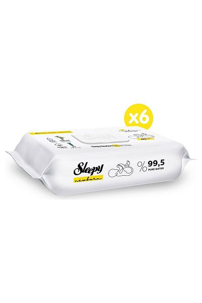 Sleepy Newborn Wet Baby Towel 6x40 (240 Sheets)