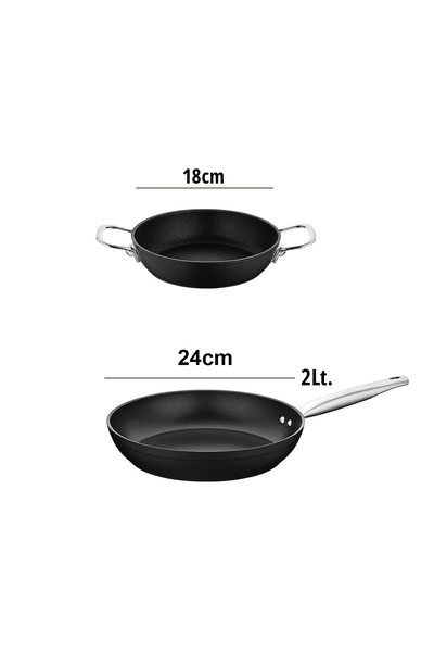 Amboss Larin 24 Cm Tava - 18 Cm Sahan Seti