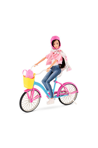 Fulla مجموعة دمية فلة مع دراجة