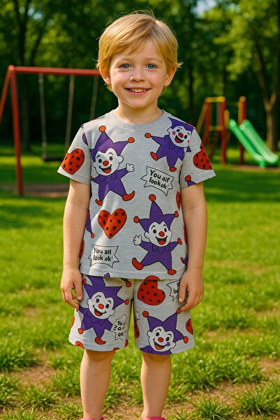 Yalçınoğlu Kids Κοστούμι για κορίτσια I Καλοκαιρινό κοστούμι Πολύχρωμο εμπριμ...