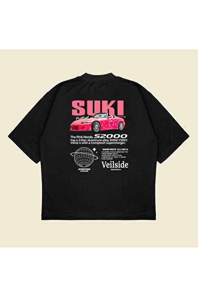 Tarzsokak Țesătură groasă, respirabilă, unisex, din bumbac, imprimată Honda Suki