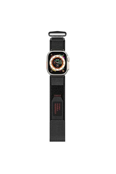 REDz Accessories Curea robustă, Hedgehog, Apple Watch, reglabilă, sport, neagră - 38/40/41 mm
