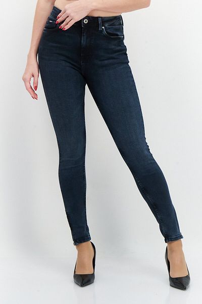Pepe Jeans Women Skinny Fit Solid Stretchable Denim Jeans, Dark Navy
