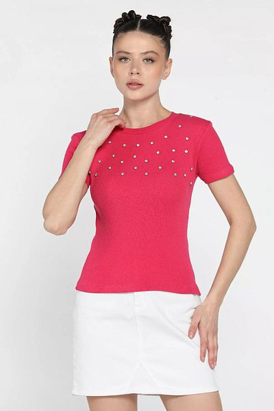 GÜLSELİ Γυναικεία μπλούζα καμιζόλα Fuchsia Stone