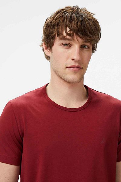 Nautica Men's Regular Fit T-Shirt - Red