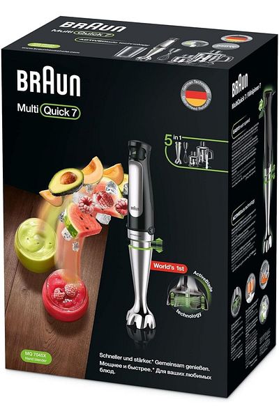 Braun Braun MultiQuick 7 Hand blender MQ7045X, Black, 1000W
