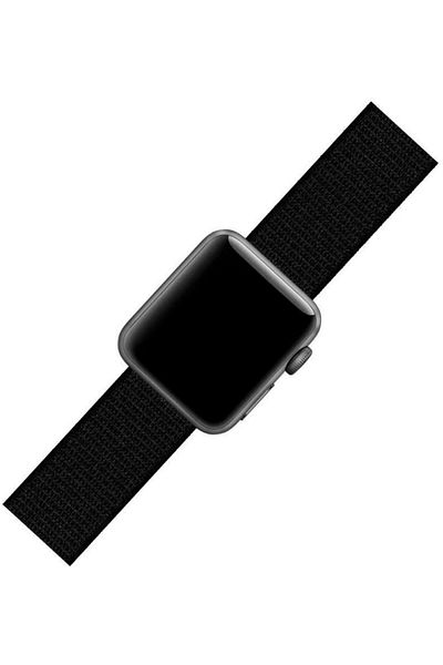 REDz Accessories Sport Strap, Compatible With Apple Watch, Textile, Black - 44/45/46/49 Mm