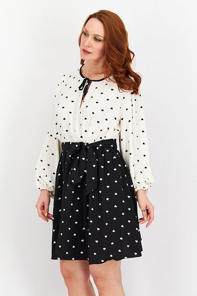 Kate Spade Women Allover Print Midi Dress, Black