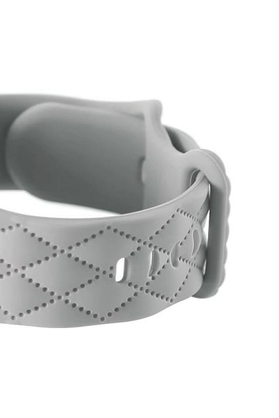 REDz Accessories Diamond Strap, Butterfly Buckle, For Apple Watch, Adjustable, Silicone, Gray - 38/40/41 Mm