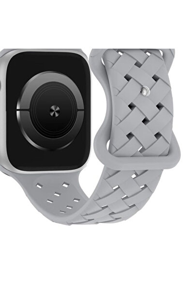 REDz Accessories Λουράκι με στριφτό κρίκο για Apple Watch, Σιλικόνης, Ρυθμιζόμενο, Sport, Γκρι - 38/40/41 mm