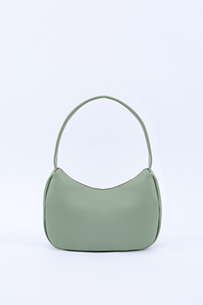 SHAKA Τσάντα χειρός, χειρολαβής και ώμου από τεχνητό δέρμα Mint Green Shk229, μονόχωρο με φερμουάρ, μοντέλο μπαγκέτα