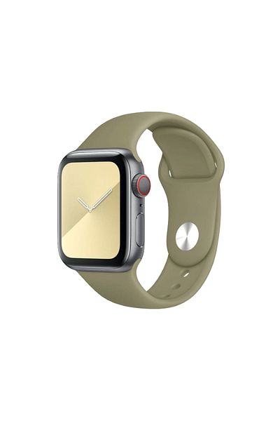 REDz Accessories Sport Band For Apple Watch, Silicone, Khaki - 38/40/41 Mm, Large