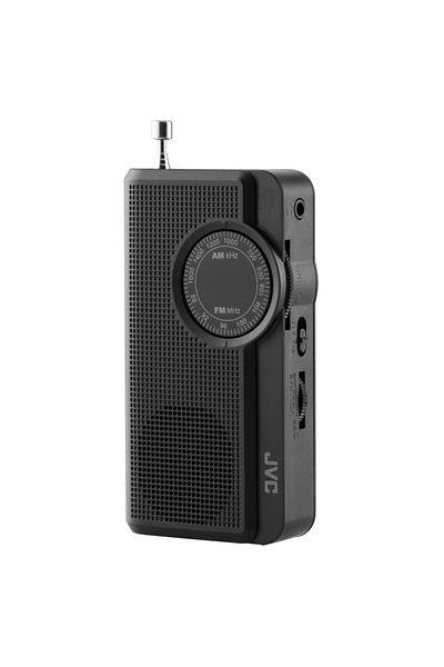 JVC Portable Radio Ra-e311b, Analog, 3.5 Mm Headphone Jack, Black