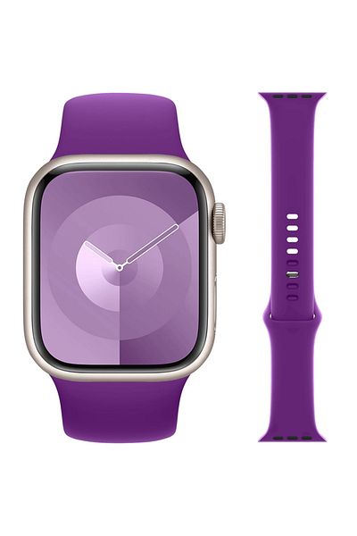 REDz Accessories Sport Band, For Apple Watch, Simple Design, Silicone, Cranberry Purple - 38/40/41 Mm, Medium