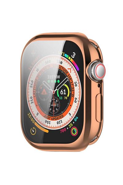 REDz Accessories Shockproof Protective Case, For Watch Series 10, Silicone, Rose-gold - Watch 42mm Series 10