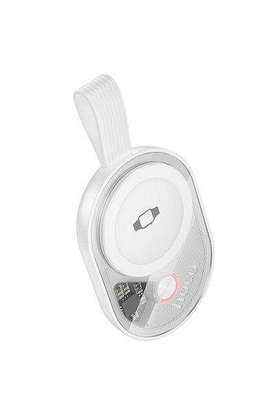 REDz Accessories Încărcător wireless HOCO CW60 pentru Apple Watch și Samsung Watch, 2.5W, alb