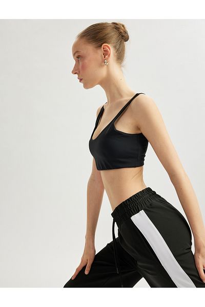 Koton Coated U Neck Sleeveless Sports Bra