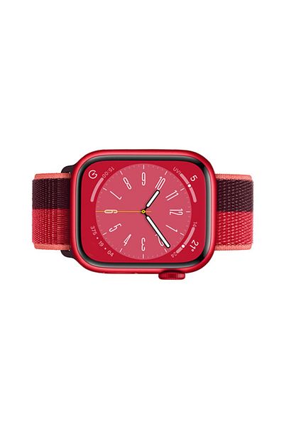 REDz Accessories Nylon Strap, Compatible With Apple Watch, Hedgehog, Elastic, Two Colors, Red-purple - 44/45/46/49 Mm