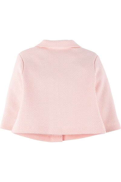 İdilbaby&Mamino İDİLBABY&MAMİNO kız bebek fiyonk detaylı pudra hırka