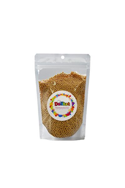 Deliket خرز تزيين الكيك الذهبي – 2 مم