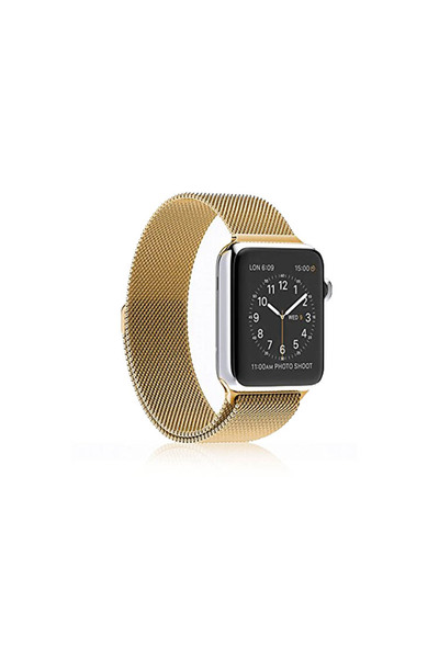 REDz Accessories Λουράκι για Apple Watch, Milanese Loop, Ανοξείδωτο Ατσάλι, Χρυσό - 44/45/46/49 mm