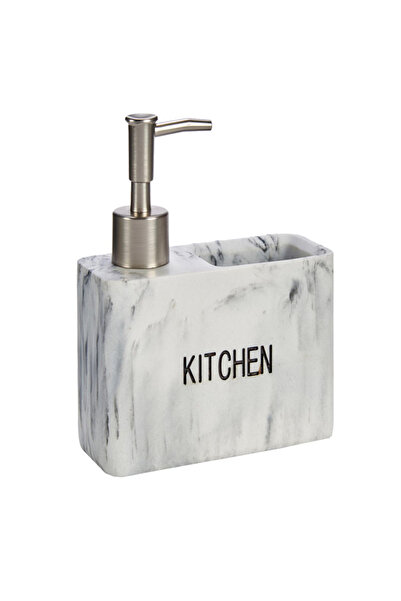 Arte Regale Set dispenser cu design marmura gri pentru bucatarie