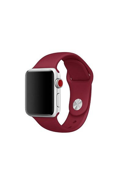 REDz Accessories Sport Band For Apple Watch, Silicone, Burgundy - 38/40/41 Mm, Large