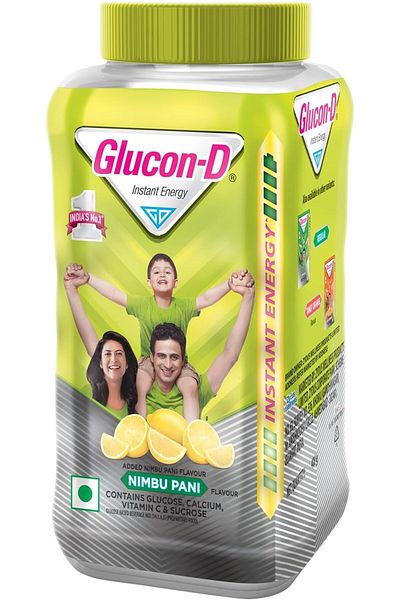GLUCON-D Lime Glucose Powder | For Tasty & Healthy Orange Flavoured Glucose Drink| Provides Instant