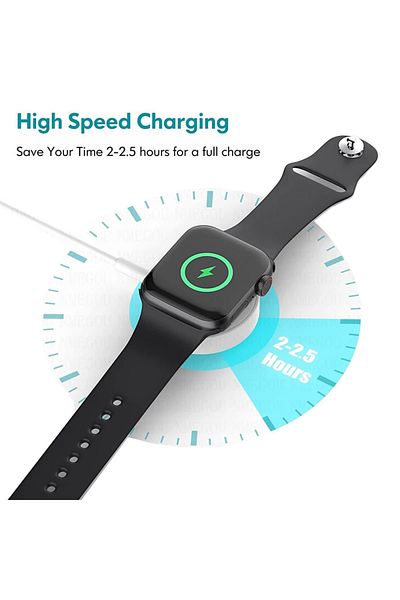 REDz Accessories Încărcător Apple Watch 7/8/SE 2/Ultra, încărcare rapidă, tip C, alb