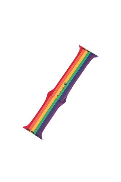 REDz Accessories Silicone Strap, Print, Rainbow, For Apple Watch, Multicolor - 38/40/41 Mm