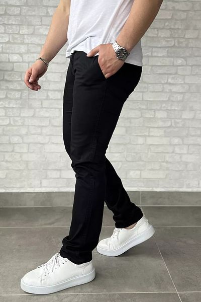 MİSHAR İTALİA Dark Navy Blue Gabardine Men's Trousers