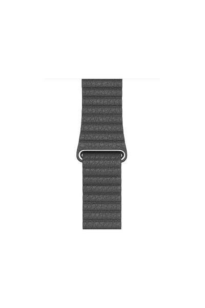 REDz Accessories Curea din piele, Compatibilă cu Apple Watch, Buclă din piele, Gri - 38/40/41 mm