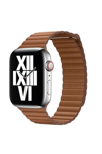 REDz Accessories Leather Strap, Compatible With Apple Watch, Leather Loop, Dark Brown - 38/40/41 Mm