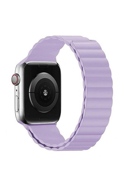 REDz Accessories Magnetic Silicone Strap For Apple Watch, Silicone Loop, Lilac - 38/40/41 Mm