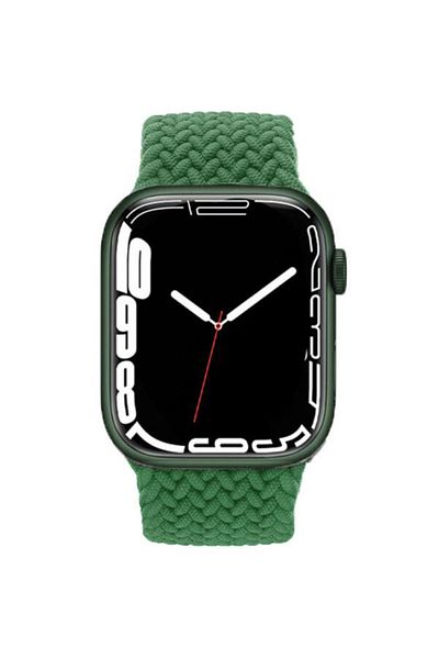 REDz Accessories Solo Loop Strap, Compatible with Apple Watch, Elastic, Green - 38/40/41 mm, Large