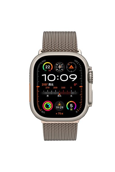 REDz Accessories Λουράκι Milanese Mesh, για Apple Watch, Μεταλλικό Mesh, Ρυθμιζόμενη Αγκράφα, Τιτάνιο - 44/45/46/49 mm