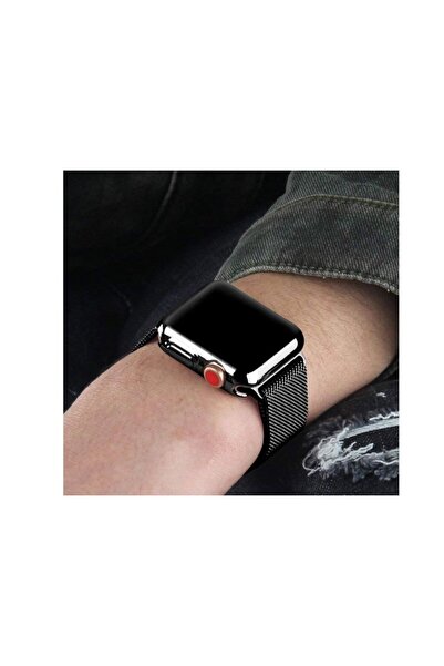 REDz Accessories Θήκη προστασίας ολόκληρου του σώματος, Apple Watch, σιλικόνης, μαύρη - Apple Watch 4/5/6/SE 40mm