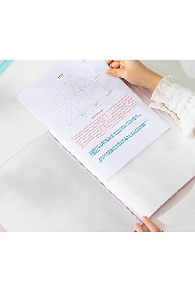 Deli Plastic Button Folder A4 Green Deli