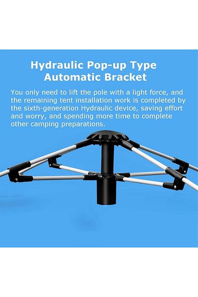 Yelajoy Full Automatic On Waterproof Tent,Hassle-free Setup,3-4 Person,With the Rainfly,215x215x142cm