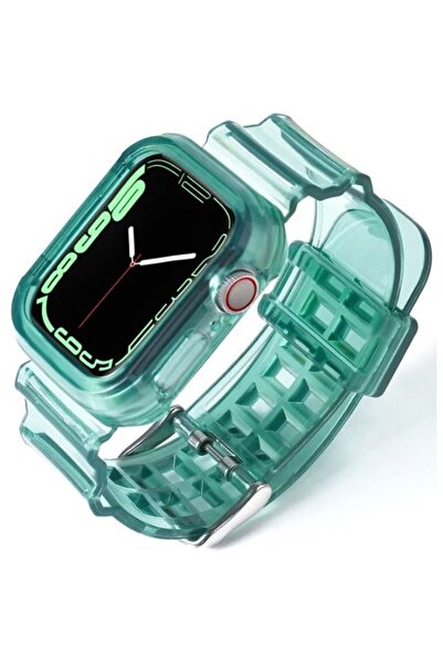 REDz Accessories Λουράκι 2 σε 1 με θήκη, Apple Watch, Αντικραδασμικό, Σιλικόνη, Πράσινο - Ρολόι 38/40/41mm