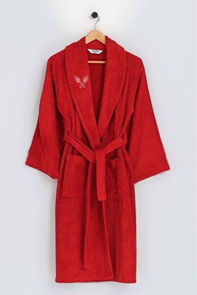 Minteks Жіночий халат розміру L, модель «Шалика», патчворк, кетчуп - Minteks Home