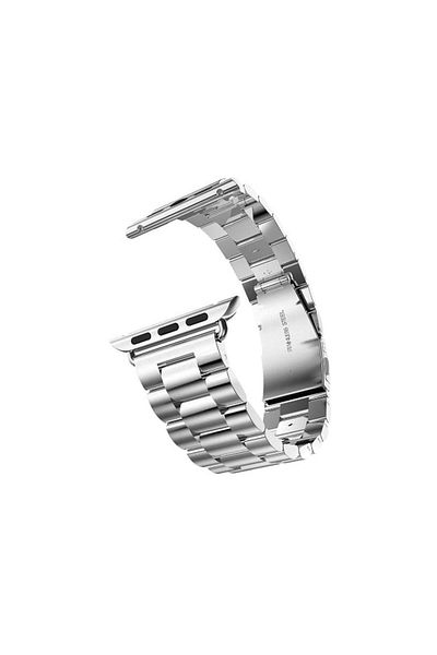 REDz Accessories Curea metalică pentru Apple Watch, oțel inoxidabil, argintie - 44/45/46/49 mm