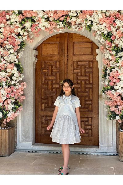 HÇ Hülya Çelik KİDSWEAR 2018 Crinoline Long Jacket Girl's Evening Dress Suit