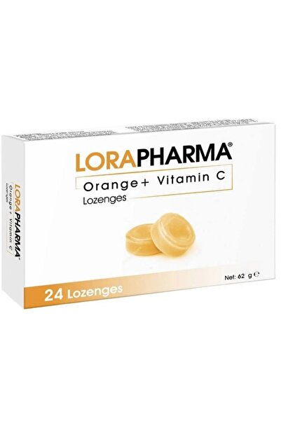 Lorapharma معينات (برتقال + فيتامين سي) 24 قرصًا